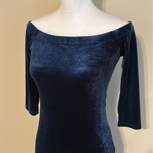 Blue Velvet Bodycon dress